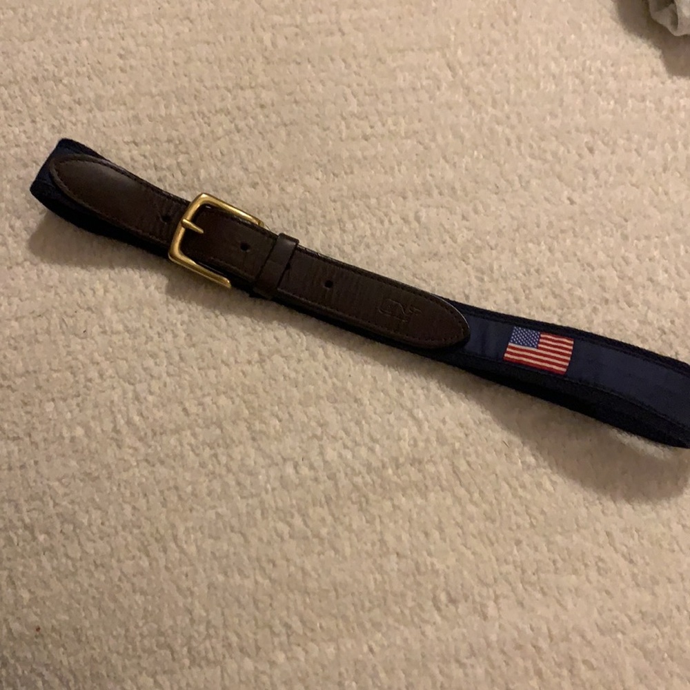 Vineyard Vines American Flag Belt